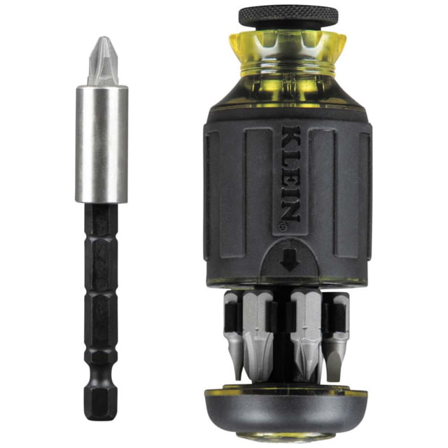 Klein Tools Klein Tools 8in1 Multi-Bit Adjustable Length Stubby Screwdriver Black