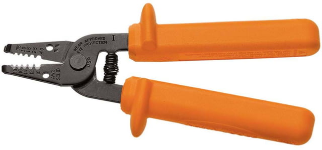 Klein Tools Insulated Wire Stripper and Cutter Orange