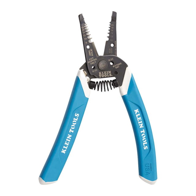 Klein Tools Klein-Kurve Wire Stripper/Cutter 8-20 AWG Blue/White