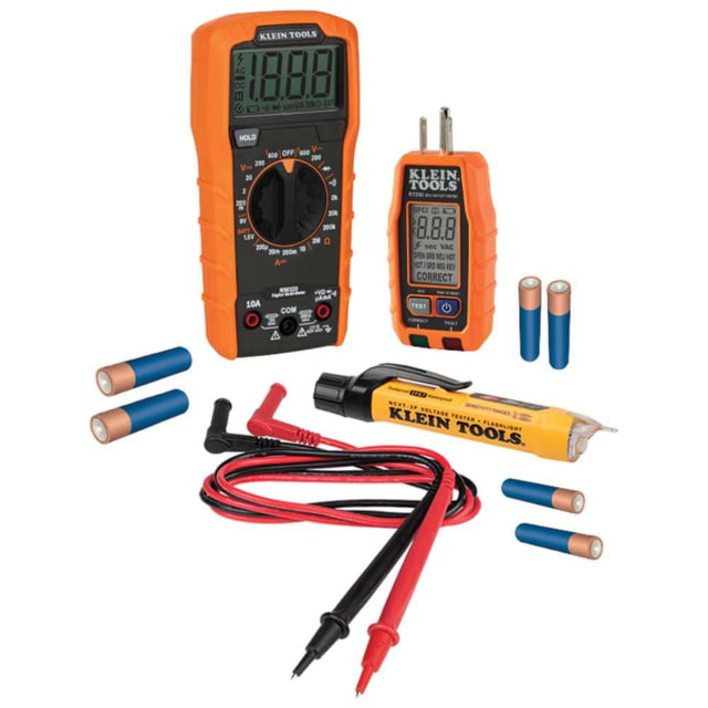 Klein Tools Premium Electrical Test Kit Orange/Black