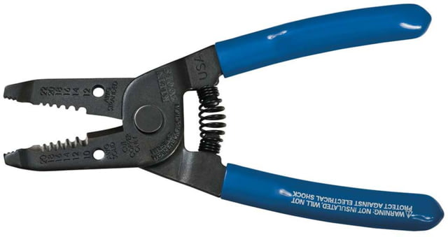 Klein Tools Wire Stripper/Cutter 10-20 Solid 12-22 AWG Stranded Blue