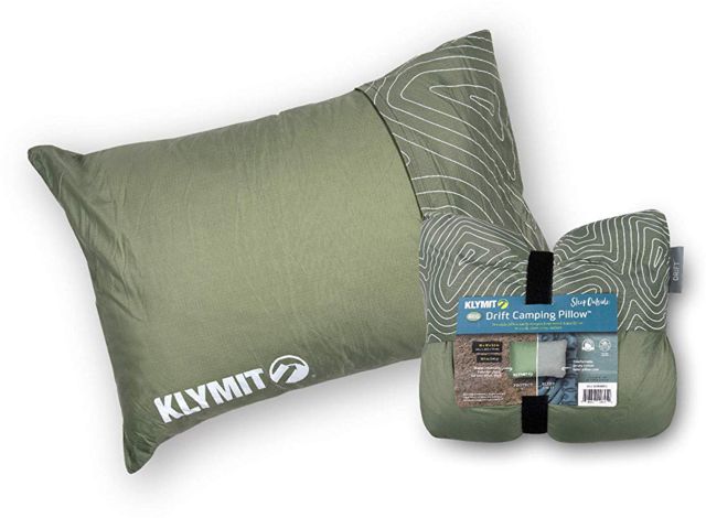 Klymit Drift Car Camp Pillow Green Regular