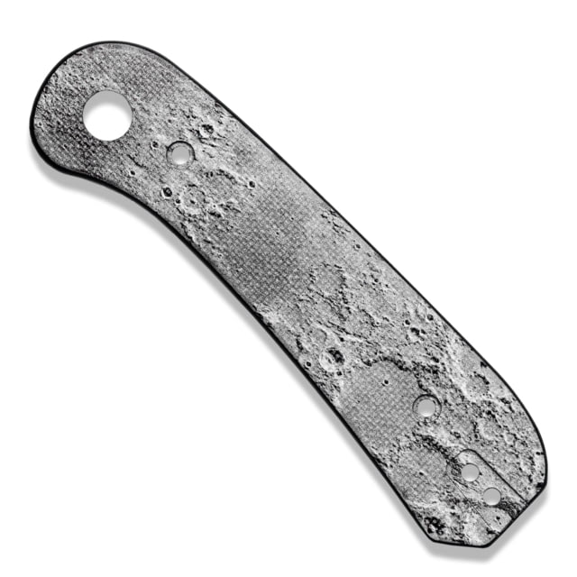 Knafs Lander 1 Knife Scales Lunar Surface G10 Grey