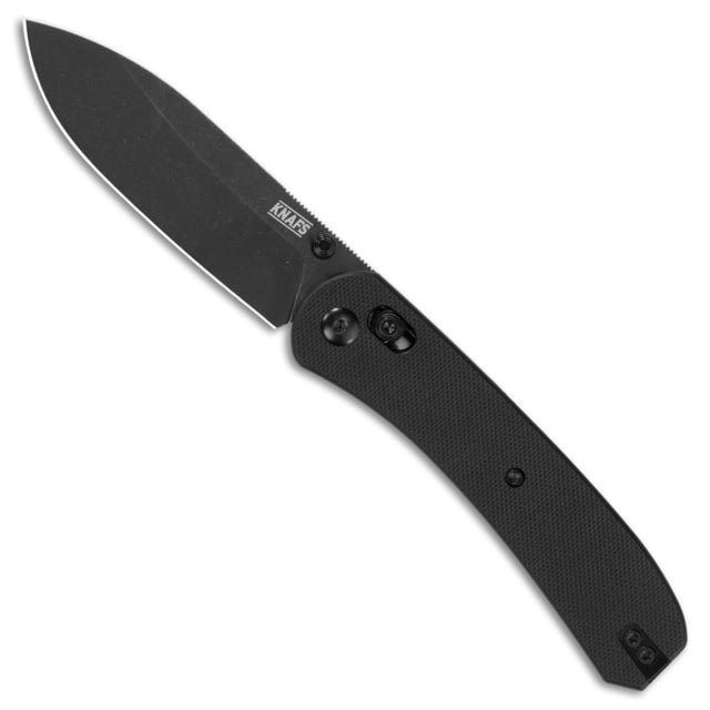 Knafs Lander 2 Pocket 3.25in Folding Knife G10 Handle Clutch Lock S35VN Drop Point Black/Black