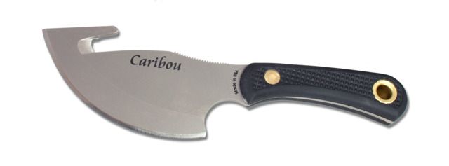 Knives of Alaska Caribou D2 Suregrip Handle Knife Black