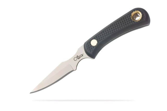 Knives of Alaska Cub Bear Fixed Blade Knife 2.75in CPM MagnaCut Stainless Steel Caping Blade Santoprene Black Handle