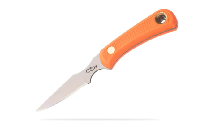 Knives of Alaska Cub Bear Fixed Blade Knife 2.75in CPM MagnaCut Stainless Steel Caping Blade Santoprene Orange Handle