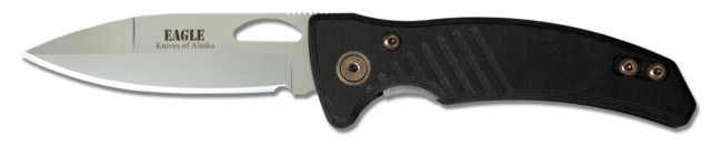 Knives of Alaska Eagle Liner Lock S30V Folding Knife G10 Handle Black