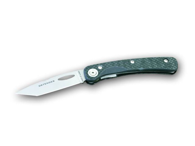 Knives of Alaska Featherlight Defender D2 Suregrip Handle Smooth w/Clip Black