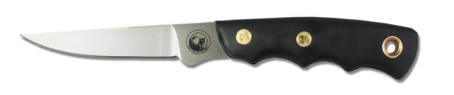 Knives of Alaska Jeager D2 Fixed Blade Knife Suregrip Handle Black
