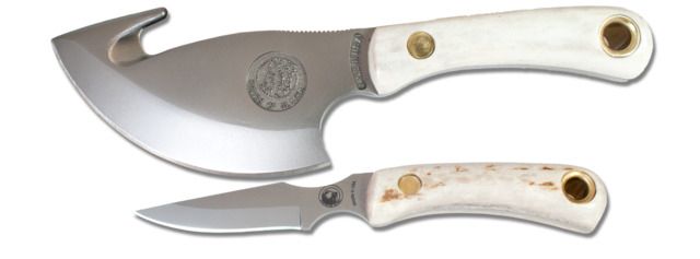Knives of Alaska Light Hunter D2 Cub Combo Stag Handle Natural