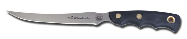 Knives of Alaska Steelheader 440C Fillet Knife Suregrip Handle Black