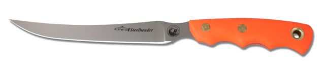 Knives of Alaska Steelheader 440C Fillet Knife Suregrip Handle Hunters Orange