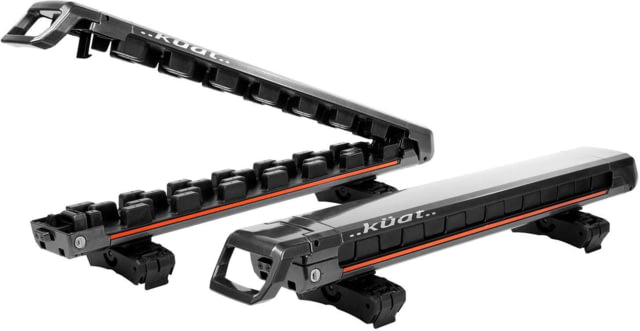 Kuat Grip Ski Rack - Gray Metallic with Orange Anodize - 4 Ski Gray Metallic with Orange Anodize