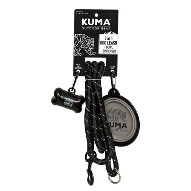 Kuma Outdoor Gear Kuma Outdoor Gear 3 in 1 Dog Leash Black/Grey