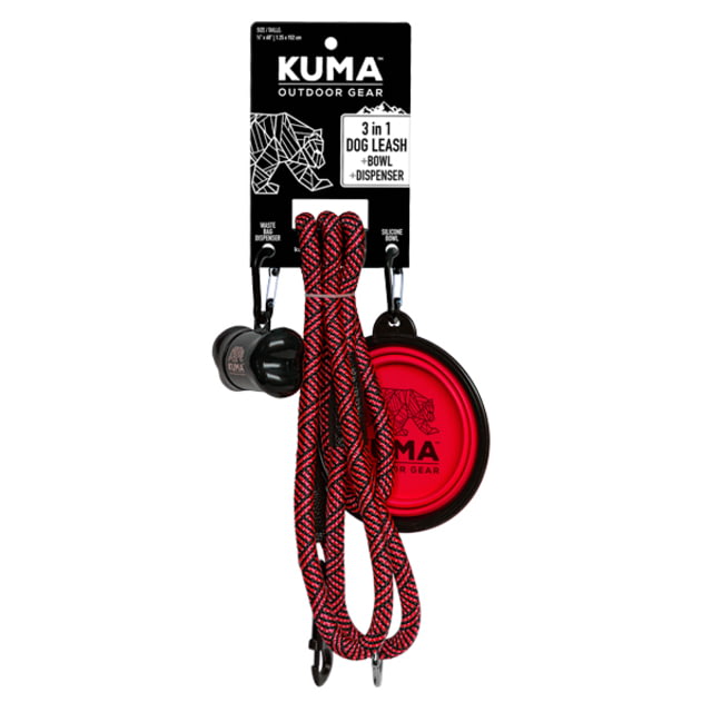Kuma Outdoor Gear Kuma Outdoor Gear 3 in 1 Dog Leash Red/Black