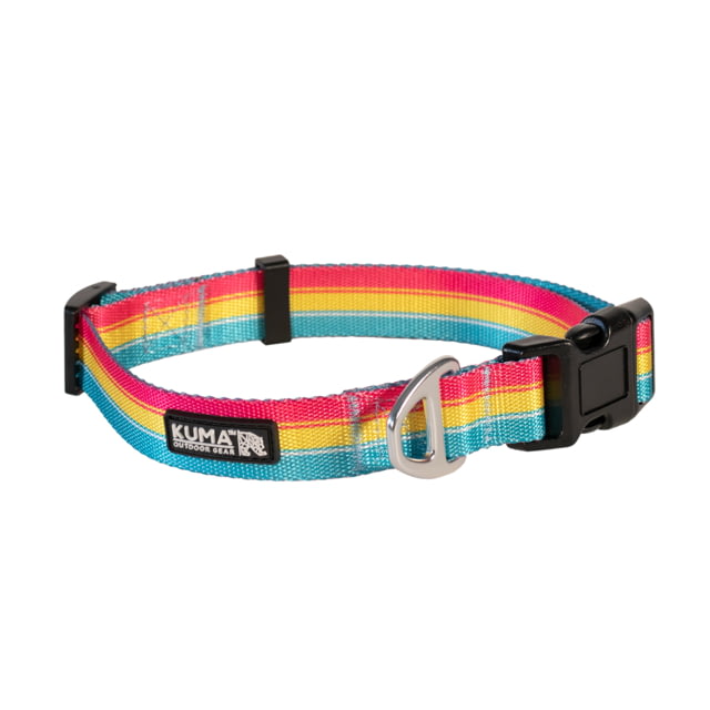 Kuma Outdoor Gear Kuma Outdoor Gear Backtrack Dog Collar Medium 14-20in Lollipop Yellow/Pink/Teal