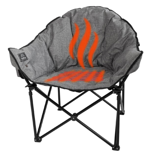 Kuma Outdoor Gear Kuma Outdoor Gear Lazy Bear HEATED Chair w/ Power Bank & Bluetooth Heather Grey