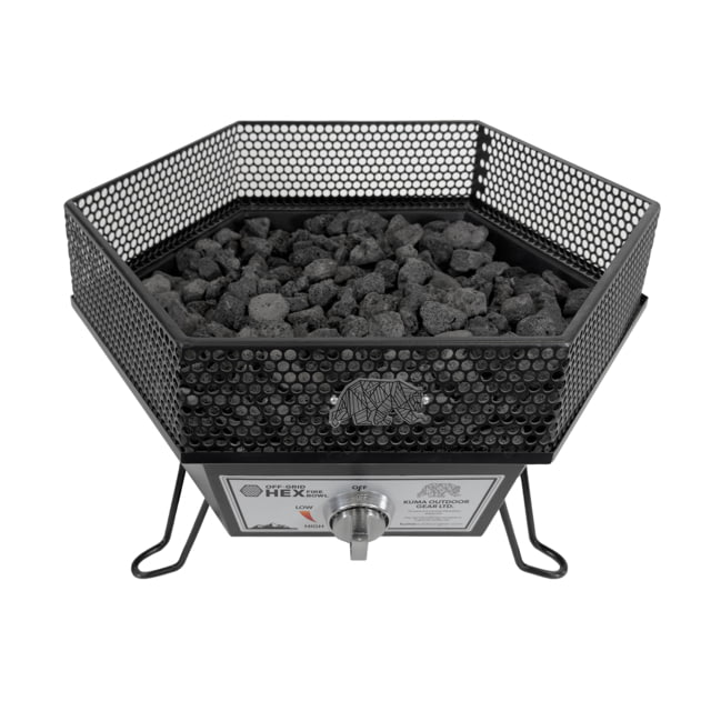 Kuma Outdoor Gear Kuma Outdoor Gear Off Grid Hex Fire Bowl Black Including Carry Bag