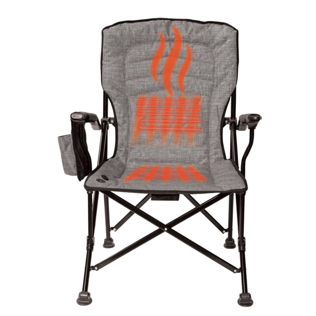 Kuma Outdoor Gear Kuma Outdoor Gear Switchback HEATED Chair w/ Power Bank & Bluetooth Heather Grey