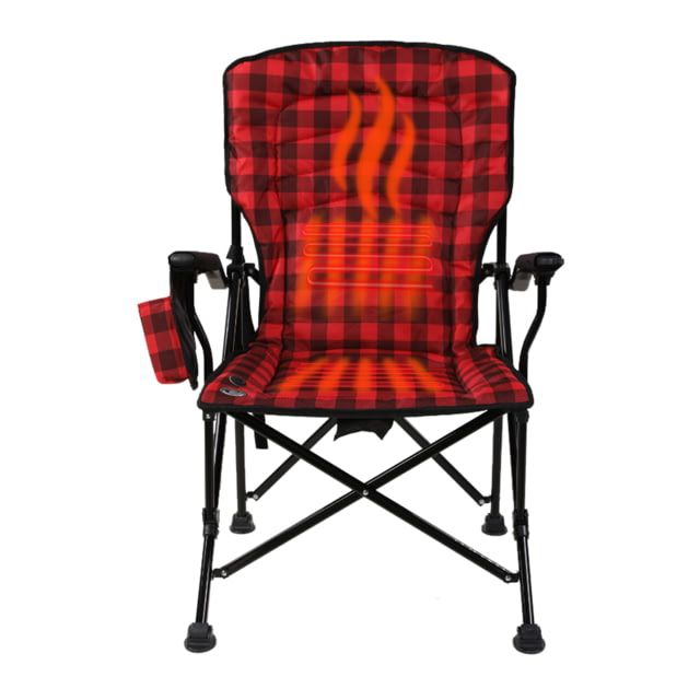 Kuma Outdoor Gear Kuma Outdoor Gear Switchback HEATED Chair w/ Power Bank & Bluetooth Red/Black