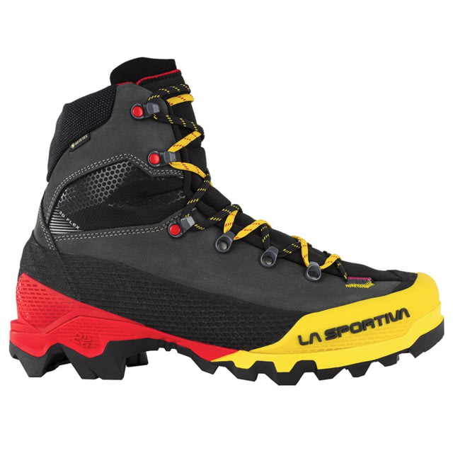 La Sportiva Aequilibrium LT GTX Mountaineering Shoes - Men's Black/Yellow 45 Medium