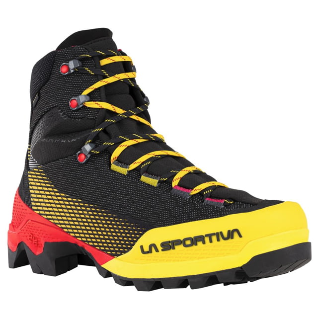 La Sportiva La Sportiva Aequilibrium ST GTX Mountaineering Boots - Men's Black/Yellow 41.5 Euro - $379.00 at CampSaver.com