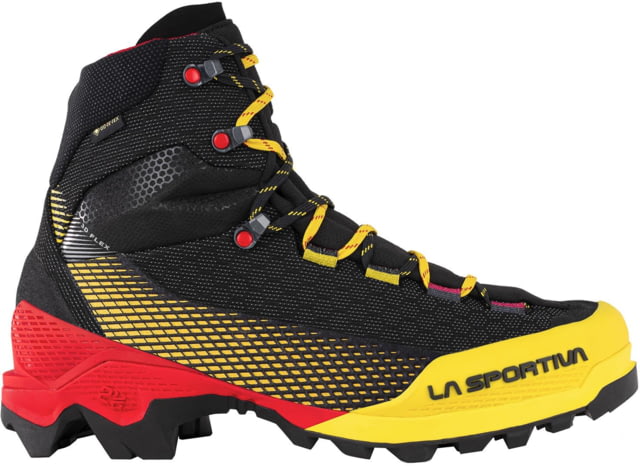 La Sportiva Aequilibrium ST GTX Mountaineering Boots - Men's Black/Yellow 42