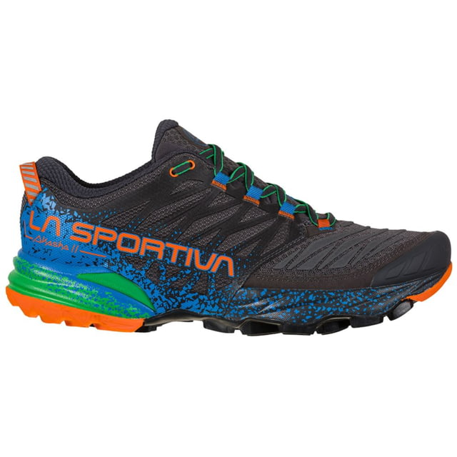 La Sportiva Akasha II Road Running Shoes - Men's Carbon/Flame 45