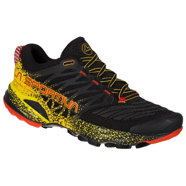 La Sportiva Akasha II Running Shoes - Men's Black/Yellow 38