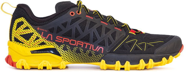 La Sportiva Bushido II GTX Running Shoes - Men's Black/Yellow 41.5 Medium
