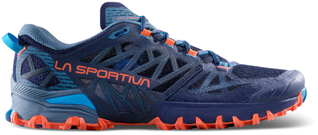 La Sportiva Bushido III Wide Road Running Shoes - Men's Deep Sea/Cherry Tomato W 42
