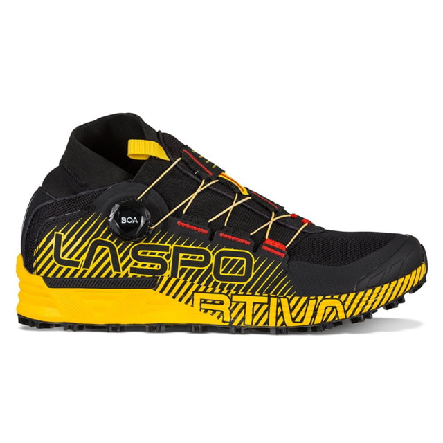 La Sportiva Cyklon Running Shoes - Men's Black/Yellow 38.5 Medium