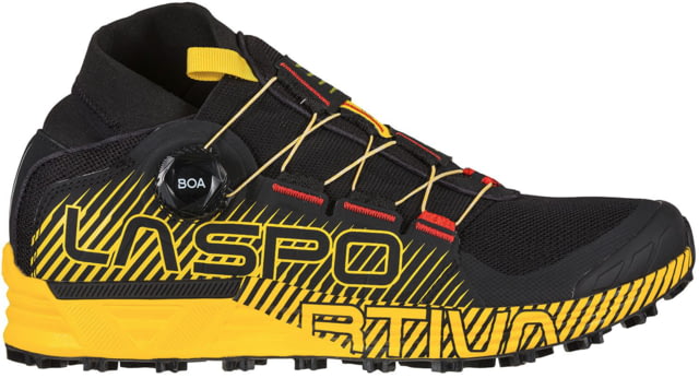 La Sportiva Cyklon Running Shoes - Men's Black/Yellow 44.5 Medium