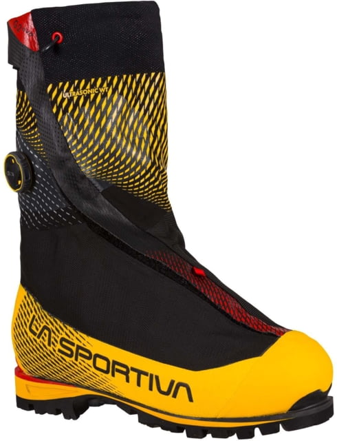 La Sportiva G2 Evo Mountaineering Boots - Men's 41.5 Euro Medium Black/Yellow