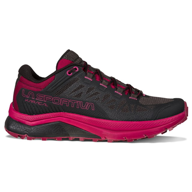La Sportiva Karacal Running Shoes - Women's Black/Red Plum 40.5 Medium