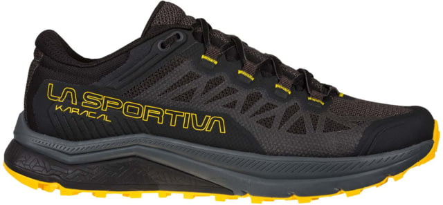 La Sportiva Karacal Running Shoes - Men's Black/Yellow 43.5 Medium