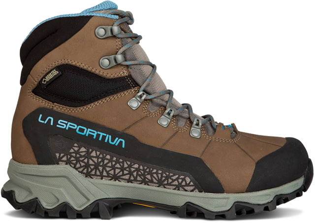 La Sportiva Nucleo High II GTX Hiking Shoes - Women's Oak/Topaz 40.5 Wide