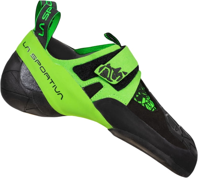La Sportiva Skwama Vegan Climbing Shoes - Men's Black/Flash Green 45.5