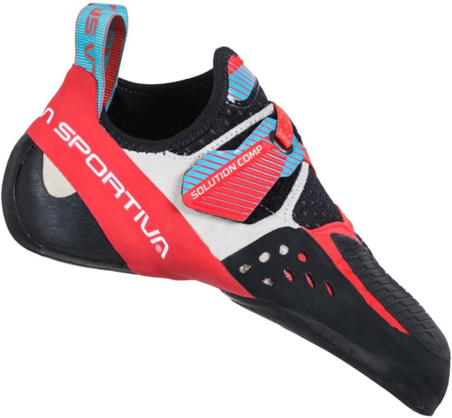 La Sportiva Solution Comp Climbing Shoes - Women's Hibiscus/Malibu Blue 38 Medium