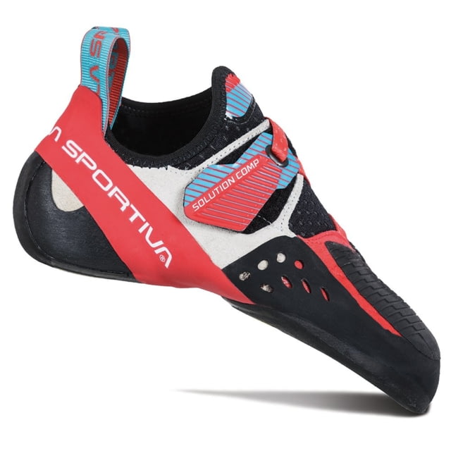 La Sportiva Solution Comp Climbing Shoes - Women's Hibiscus/Malibu Blue 41.5 Medium
