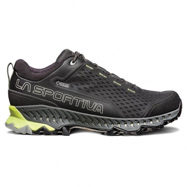 La Sportiva Spire GTX Hiking Shoes - Men's Carbon/Apple Green 40 Medium
