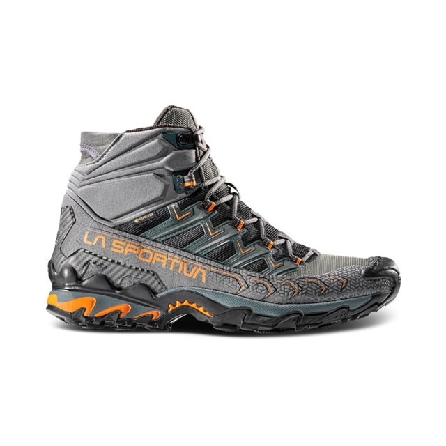 La Sportiva Ultra Raptor II Mid GTX Hiking Shoes - Men's Carbon/Hawaiian Sun 44