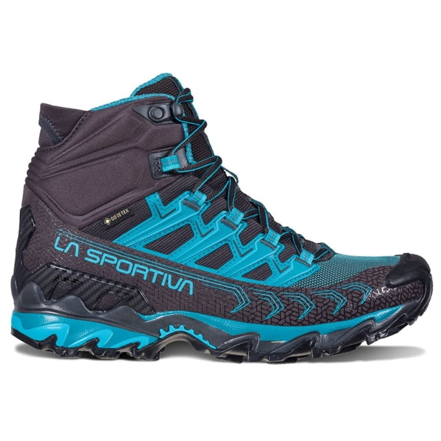 La Sportiva Ultra Raptor II Mid GTX Hiking Shoes - Women's Carbon/Topaz 36.5 Wide