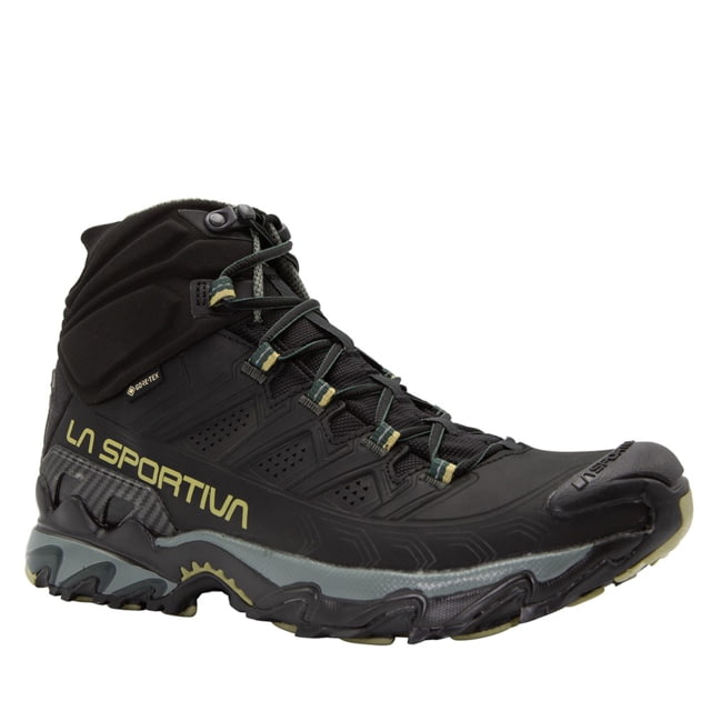 La Sportiva Ultra Raptor II Mid Leather GTX Hiking Boots - Men's Black/Cedar 47