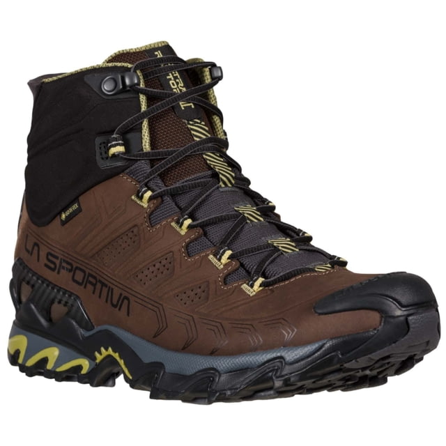 La Sportiva Ultra Raptor II Mid Leather GTX Hiking Shoes - Men's Chocolate/Cedar 44