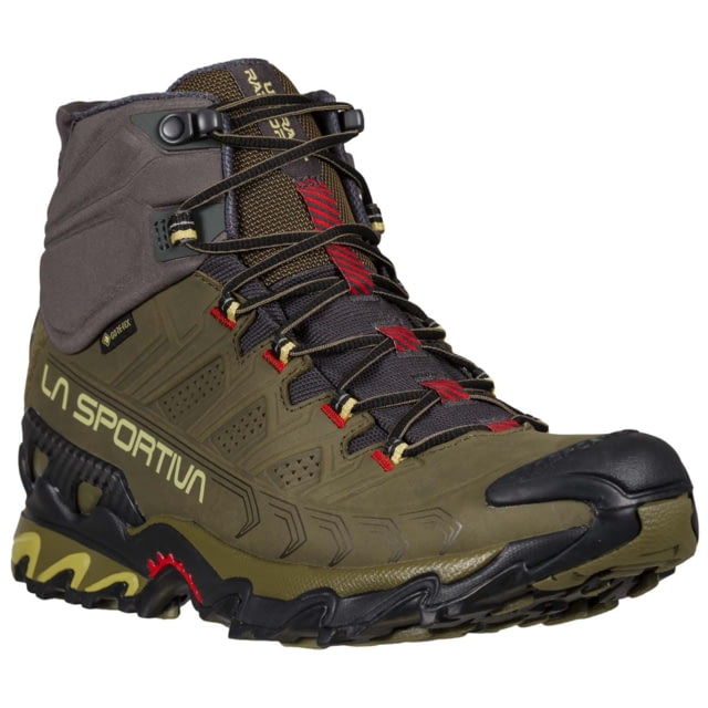 La Sportiva Ultra Raptor II Mid Leather GTX Hiking Shoes - Men's Ivy/Tango Red 43