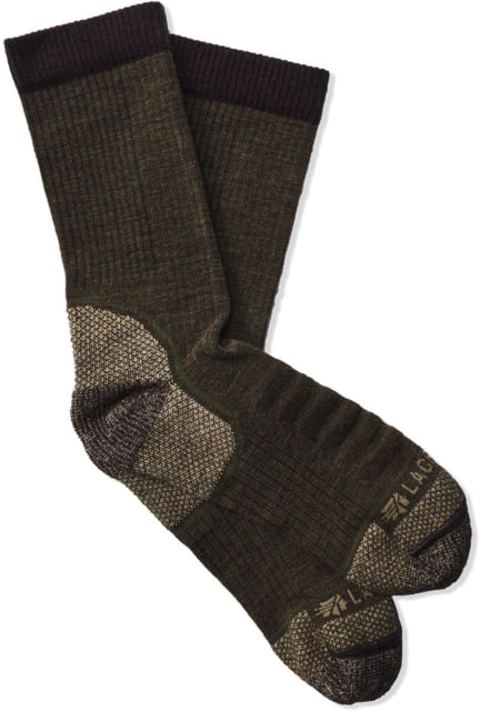 LaCrosse Footwear Men's Copper Merino Socks Olive Medium