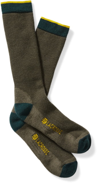 LaCrosse Footwear Wool Midweight Crew Socks - Men's OD Green Extra Large