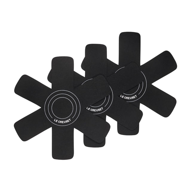 Le Creuset Felt Cookware Protectors - Set of 3 Black 15.75in